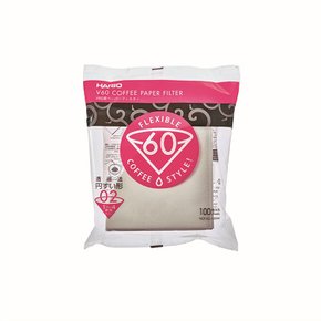 V60 종이필터 02W 화이트100매 VCF-02 1~4인용