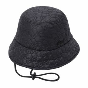 WOMEN QUILTED BUCKET HAT(Black)_NURCW24405BKX