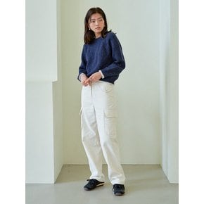 Worker Corduroy Cargo Pants (Cream)