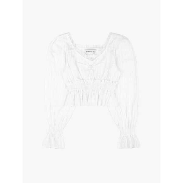 MARGARET PEARL BLOUSE_WHITE