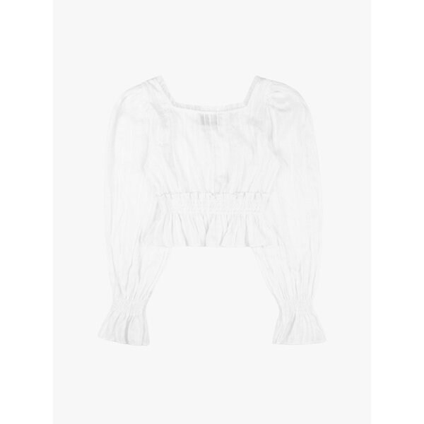 MARGARET PEARL BLOUSE_WHITE