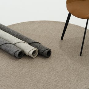 사계절 라탄룩 자카드 원형 러그 카페트 4color/4size