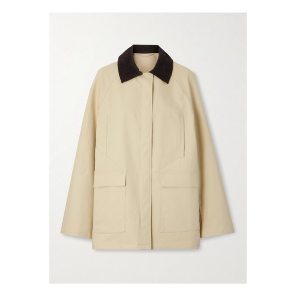 코듀로이 트리밍 코튼 캔버스 재킷 베이지 1647597357660097