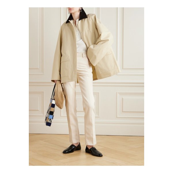 코듀로이 트리밍 코튼 캔버스 재킷 베이지 1647597357660097