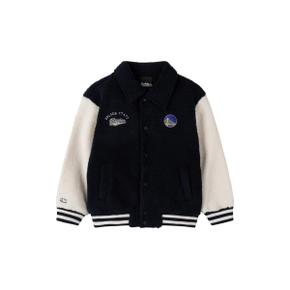 키즈 팀 배색 플리스 카라점퍼 NAVY K264JP010P