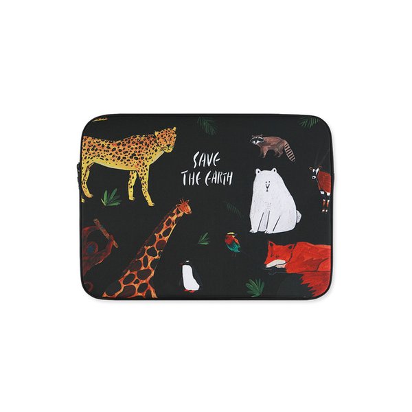 Save the earth_Black (아이패드/11/13/15인치) 파우치