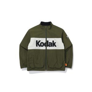 코닥 [공식]빅로고 컬러블럭 자켓 키즈 KHAKI