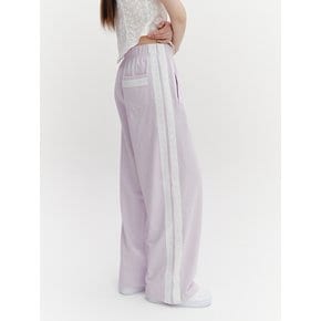 Lace Tape Banding Pants Purple