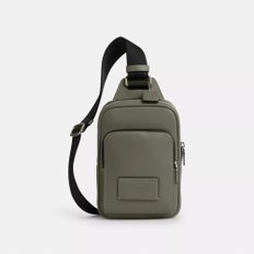 코치 여자 가방 스무스 가죽 레이서 슬링백 CU252 S/G/Military Green