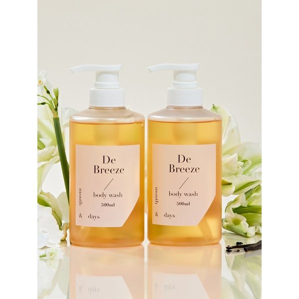 [1+1] 먼스앤데이즈 퍼퓸케어 바디워시 디 브리즈 클린솝향 500ml 2개
