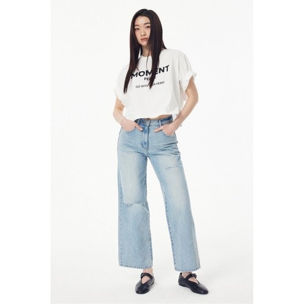 컷팅 데미지 와이드 진_라이트 블루 7255255106