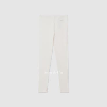 슈슈앤크라 리노스 골지 레깅스 ㅡ 크림
