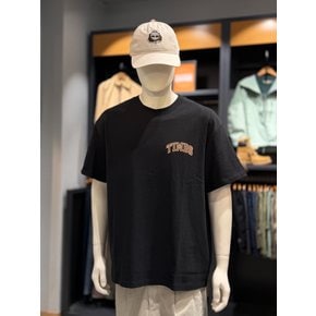 [여주점] 남여공용 TIMBS 로고 반팔 티셔츠 블랙 TBC0YHV0001