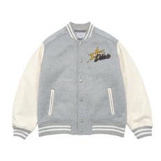 PIXEL BEAR ARTWORK VARSITY JACKET 픽셀베어 바시티자켓