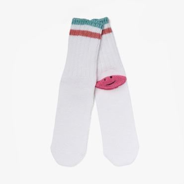 샌프란시스코마켓 KAPITAL 캐피탈 60 YARNS IVY RAINBOWY HAPPY HEEL-HOLD SOCKS PINK KAE1M80005A64