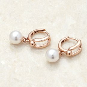 [rorojewelry]펄 루프 드롭 / 14k 귀걸이