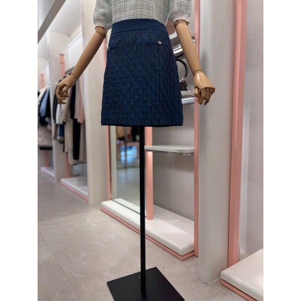 [여주점] 81%할인 여성 링클 자가드 미니 스커트(ITM2WSK790)