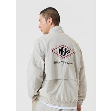 엄브로 남녀공용 레이트 체크아웃 린넨 블루종 자켓 UQ221CJK48PBE