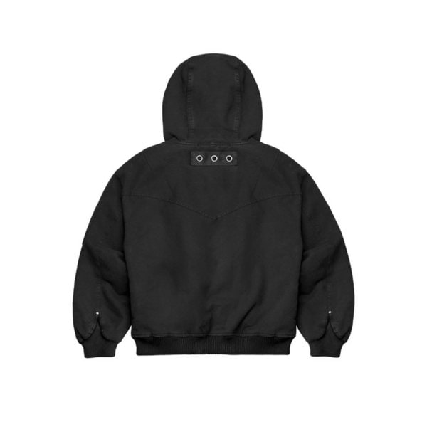 SP 웨스턴 후드 코튼 봄버 자켓 블랙