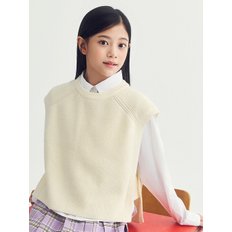 탑텐키즈 25년 SS(여아) 레이어드 스웨터 베스트 MKF1ES2201