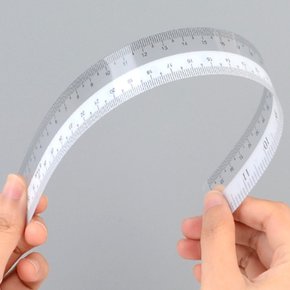 소프트 직자 휘어지는 심플 휘는자 직선 30CM 간이