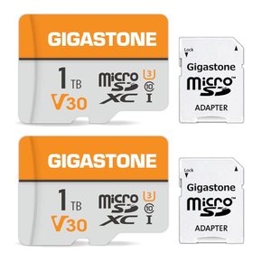 Gigastone 마이크로SD카드 1TB 2M장 세트 풀 HD SD 어댑터 포함