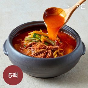 [고른] 대파 육개장 800g 5팩 (1팩, 1인분)