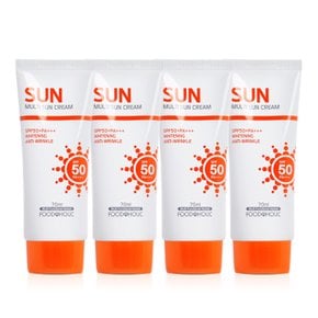 (4개)푸드어홀릭 멀티 선크림 70ml SPF50/PA+++