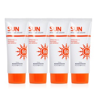 푸드어홀릭 (4개)푸드어홀릭 멀티 선크림 70ml SPF50/PA+++