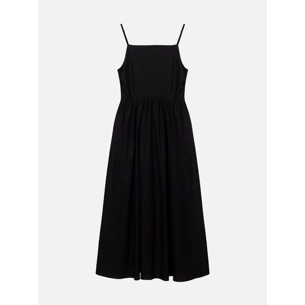 [SPNK] 셔링 롱 드레스_블랙