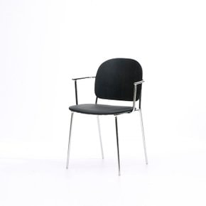 HZY220 우드 PU 방석 스틸 체어 2colors