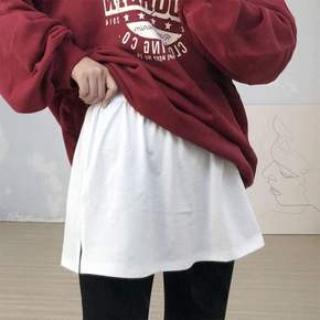 티셔츠 레이어드 페이크 밴딩 여성 상의
