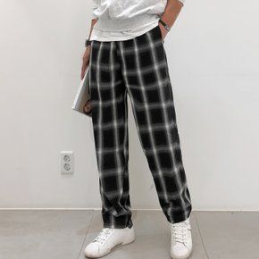 제이지컴퍼니 남성 일자핏 밴딩 체크 팬츠!  데일리/꾸안꾸/홈웨어로 딱! ~2XL