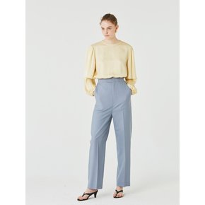 HIGH-WAIST SOLID PANTS