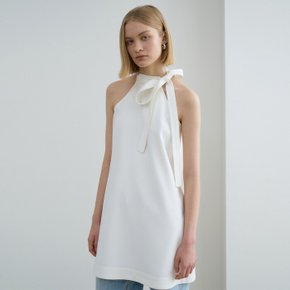 / Ribbon Halter Neck Dress