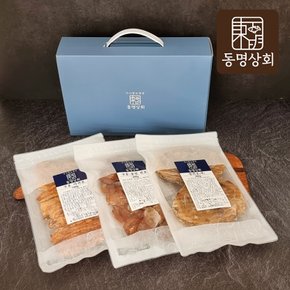 쥐포 아귀포 3종 선물세트 (참쥐포 대 260g, 구운 동전쥐포 200g, 구운 순살 아귀포 120g)