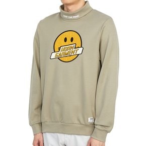 골프웨어 모크넥 남성 맨투맨 긴팔티셔츠 HCM 2C AA55 BEIGE