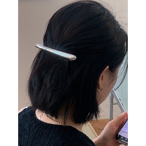 Dune metal hair pin_silver