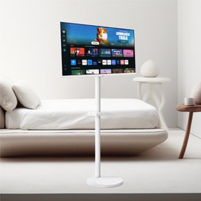 전자 스마트모니터 M5 S27DM501 (화이트) + 이동식 무빙스탠드