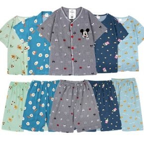 알콩단잠 초등학생잠옷 여름파자마 아동실내복 반팔 홈웨어세트
