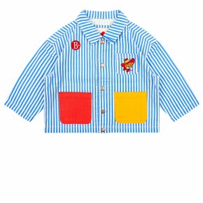 [시즌오프 20%off][키즈]올오버스트라이프컬러블럭포켓데님재킷_BP51JK305