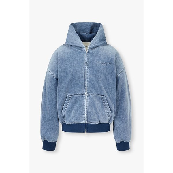 [UNISEX] 오버사이즈 후드 데님 자켓 3625301017000