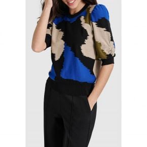 5158881 DKNY Colorblock Puff Sleeve Sweater