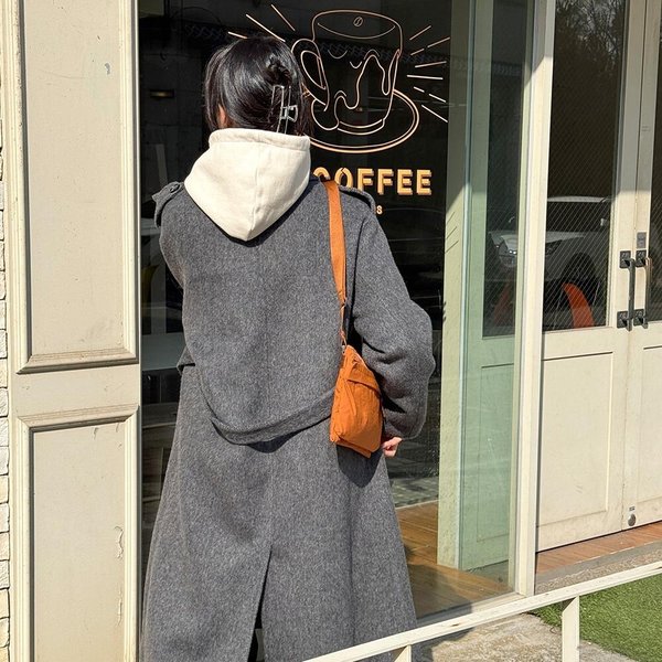 [옷자락] 여자 멀티컬러 포켓 끈조절 크로스백