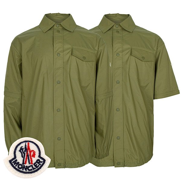 [부산점] 몽클레어 카키 카미치아 디테처블 슬리브 셔츠 2F00008 596TM 81O