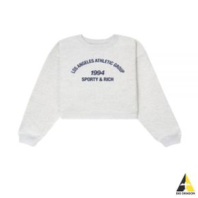 SPORTYRICH LA Athletic Group Crewneck - Heather GrayNavy (CR1025HG 19) (LA 애슬레틱 그룹