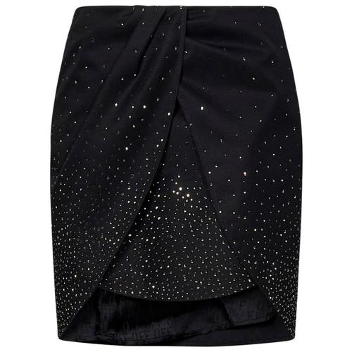 오프화이트 스커트 OWCU009S24FAB003 1000 BLACK