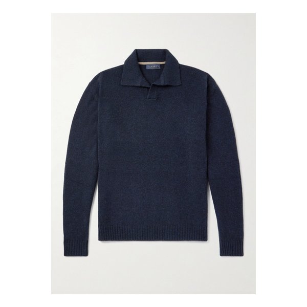 시즈 캐시미어 폴로 스웨터 블루 46376663162899617