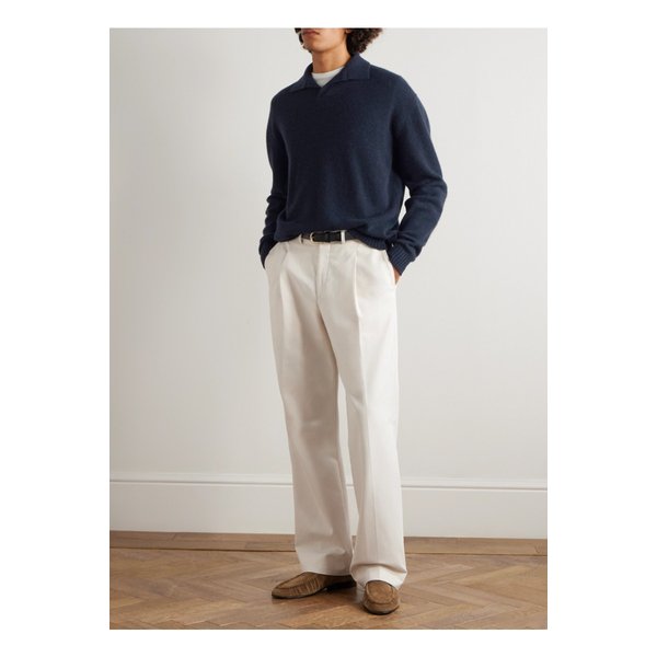 시즈 캐시미어 폴로 스웨터 블루 46376663162899617