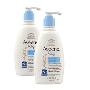 [해외직구] Aveeno 아비노 베이비 엑지마 테라피 모이스처라이징 크림 354ml 2팩